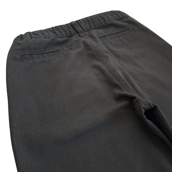 Dickies Men's Wide Leg Pants Size 14 Black Elastic Waist Relaxed Fit - Picture 6 of 10